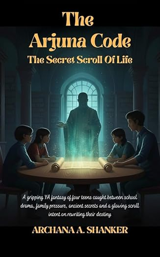 THE ARJUNA CODE : THE SECRET SCROLL OF LIFE: A gripping YA fantasy of four teens caught between school drama, family pressure, ancient secrets and a glowing scroll intent on rewriting their destiny.